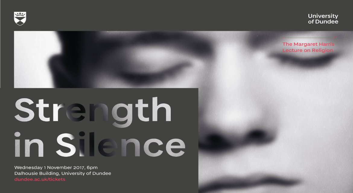 Strength in Silence title in front of a young man's face with closed eyes