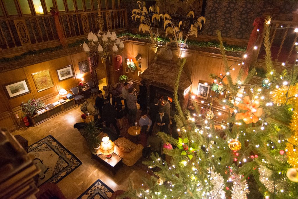 An aerial view of Christmas tree in Alyth in 2014