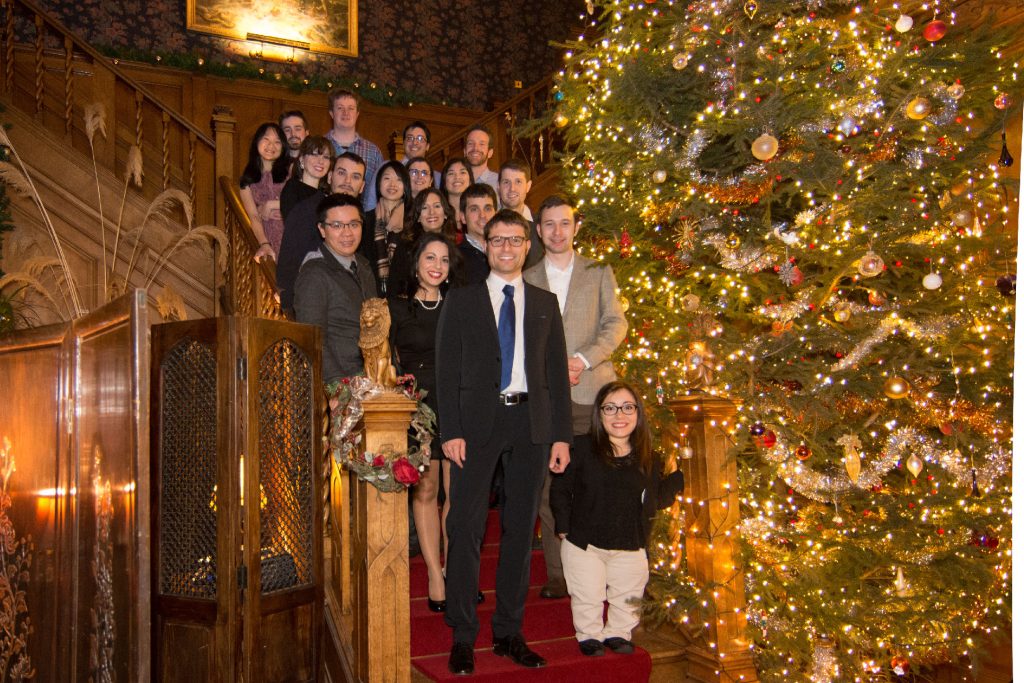 Group photo at Christmas party in 2014