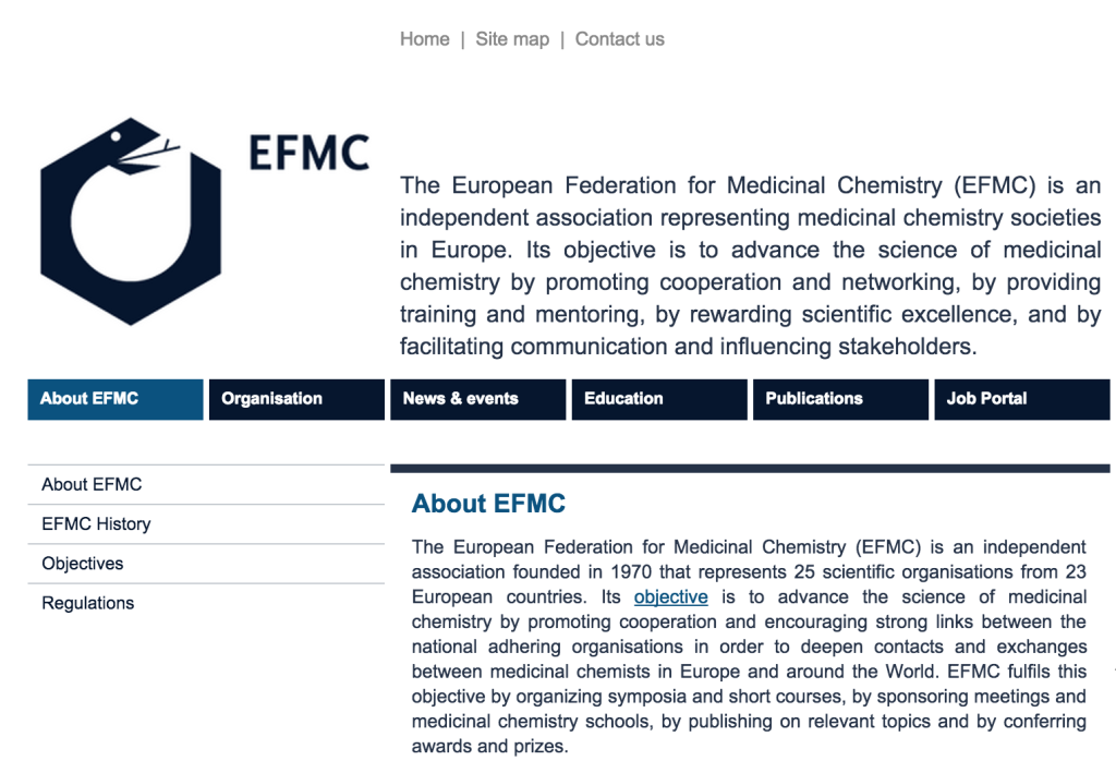 Screen shot about EFMC award