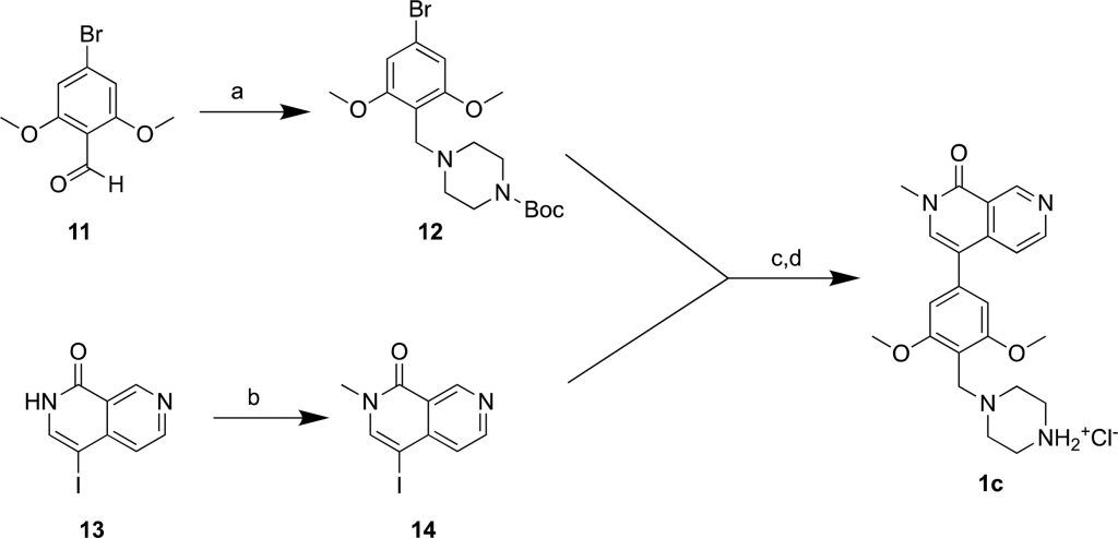 Scheme 1. Synthesis of the BRD7/9 Ligand 1c