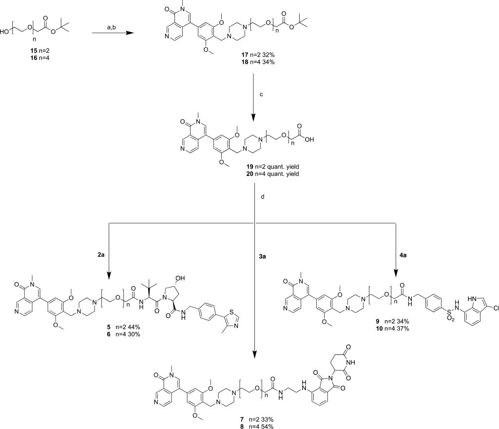 Scheme 2. Synthesis of the First Generation of Degraders