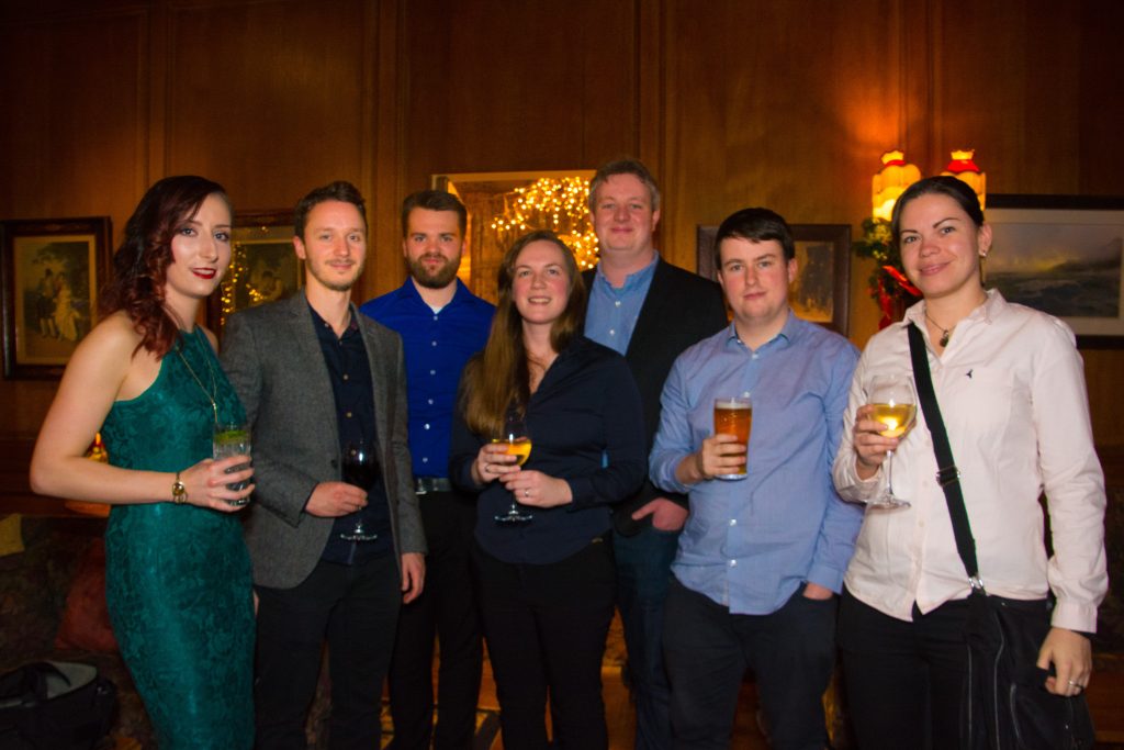 Christmas party group photo from 2018