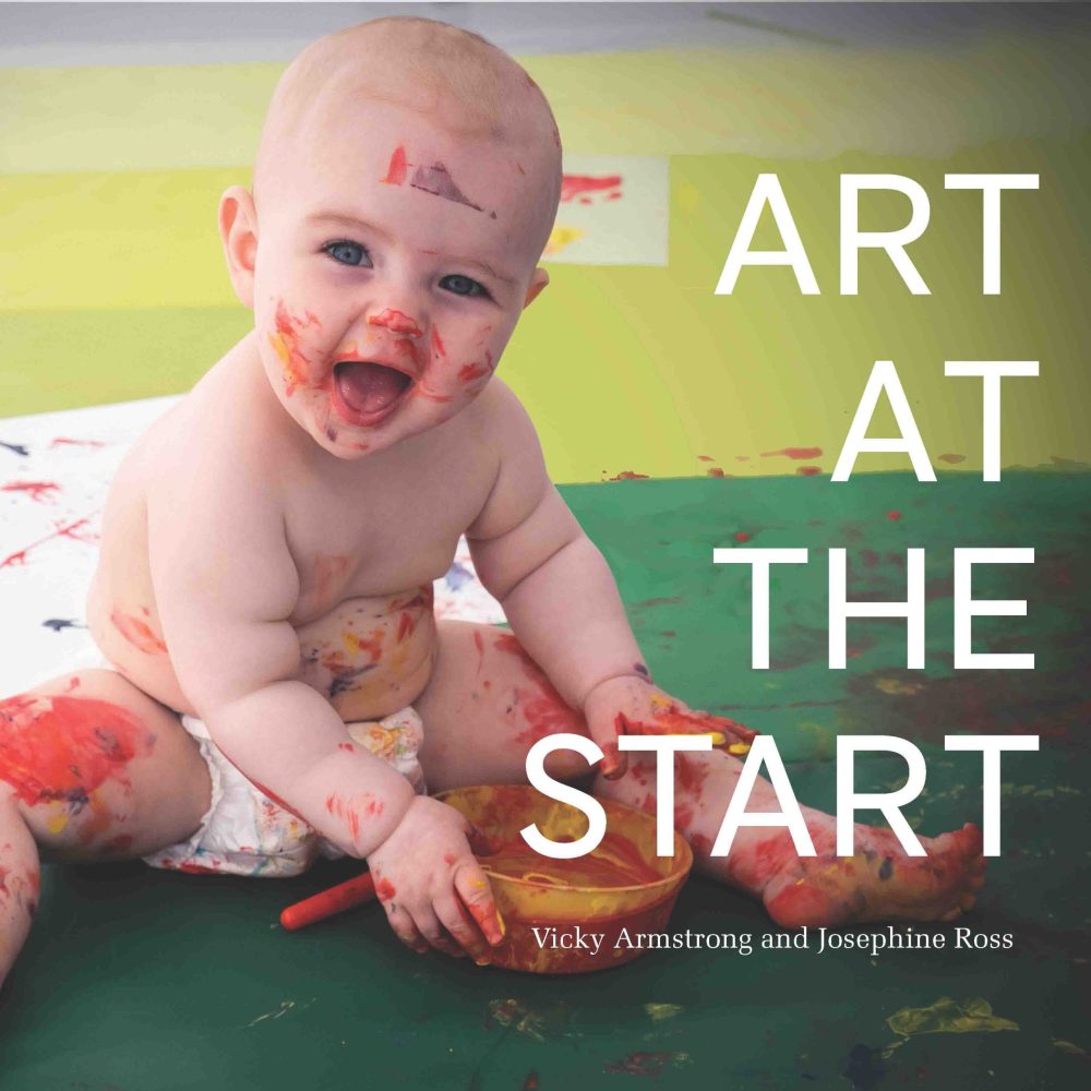 Book cover image of a baby painting