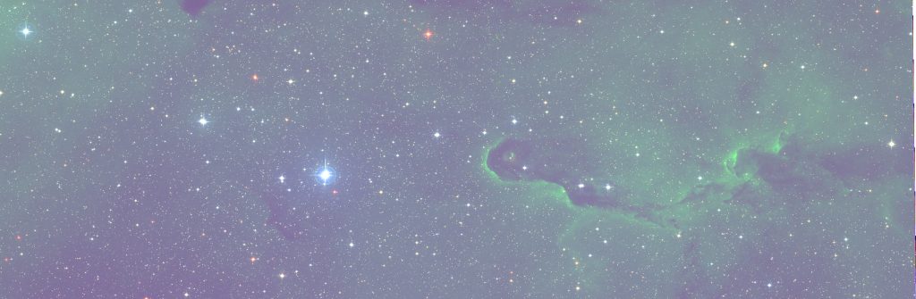 A view of the Tr 37 cluster through the eyes of the Javalambre 83cm telescope.