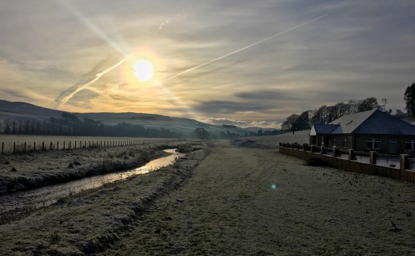Photo of frosty Eddleston valley