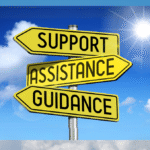 Support direction sign