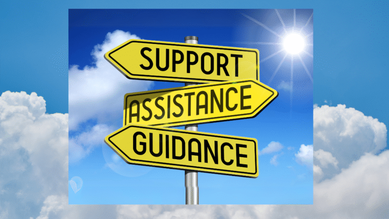 Support direction sign