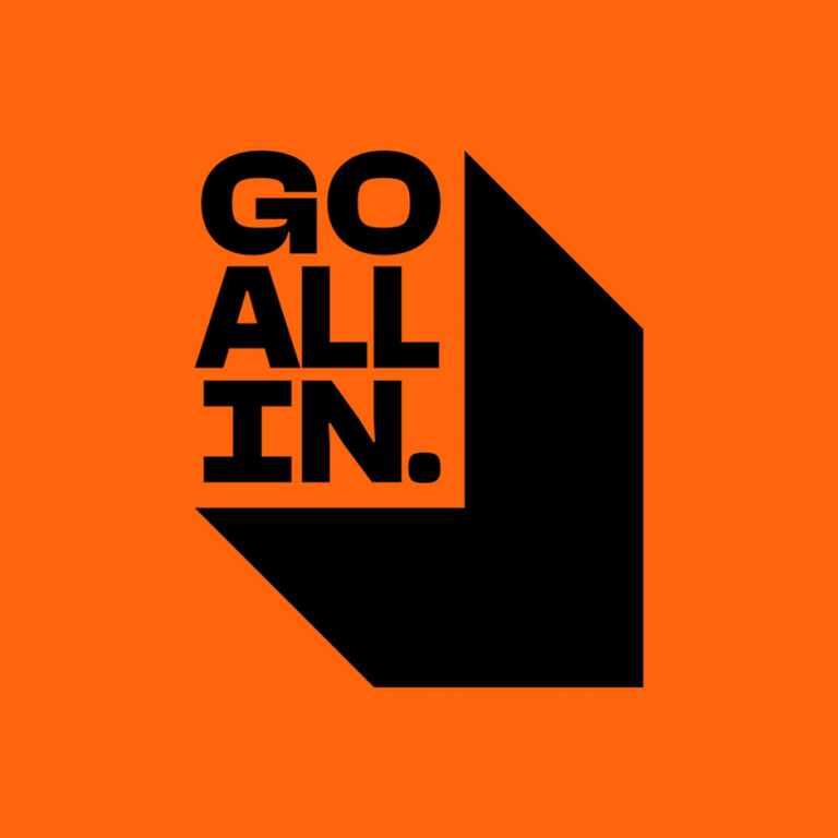 Go all in logo in orange