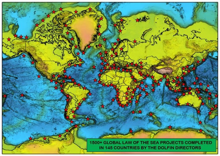 1500+ Global Law Of The Sea Projects Completed In 145 Countries By The DOLFINS Directors