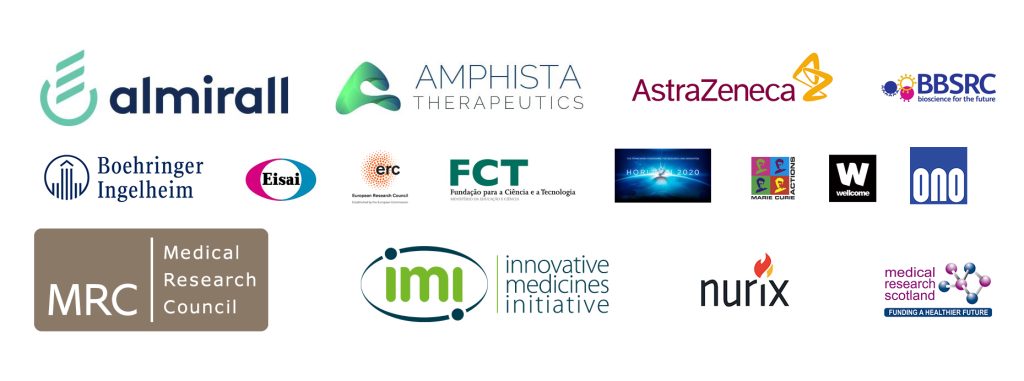 Logos of companies who provide funding