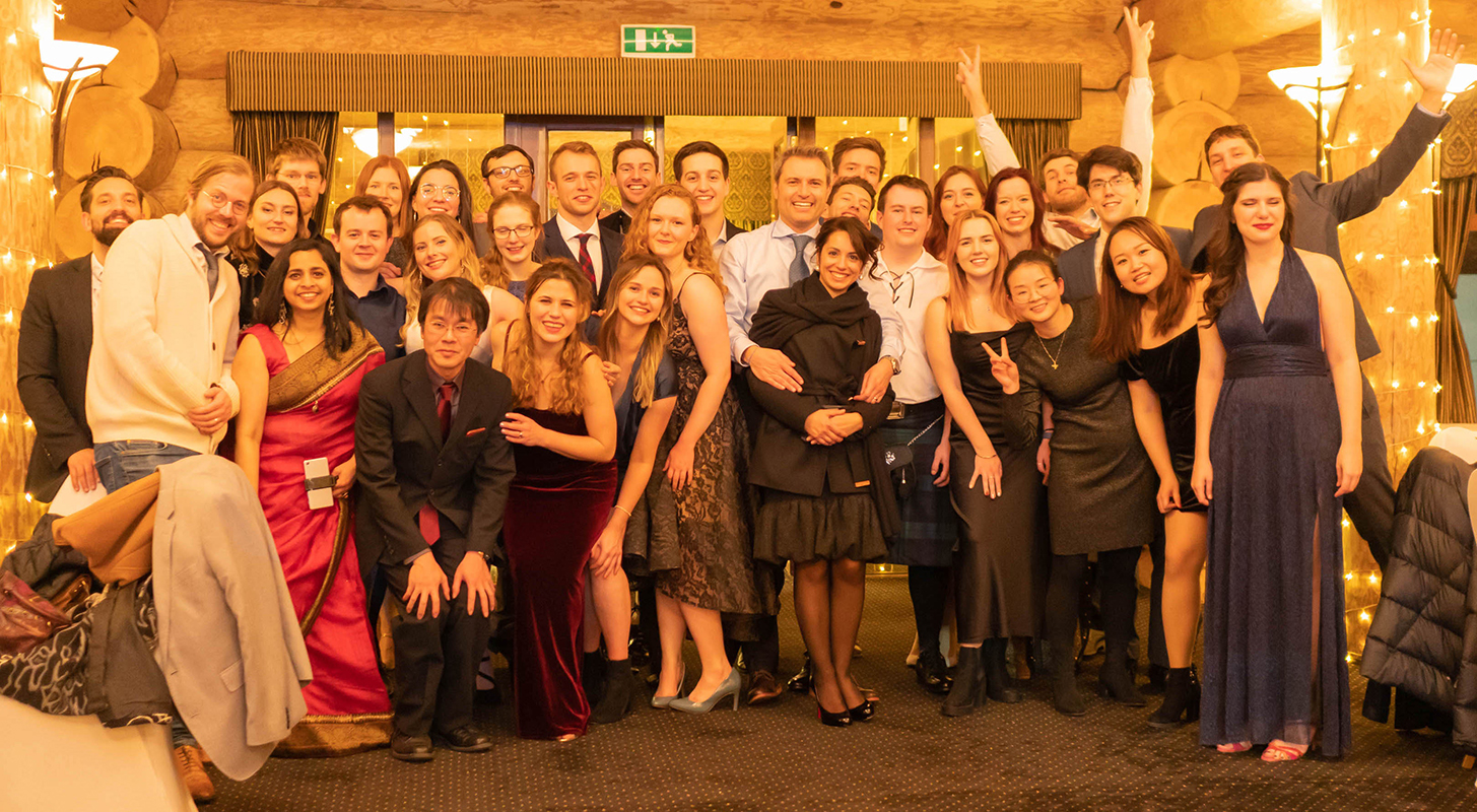 Group photo at Christmas part in 2021