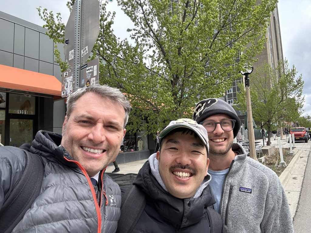 Group photo of Alessio with US team