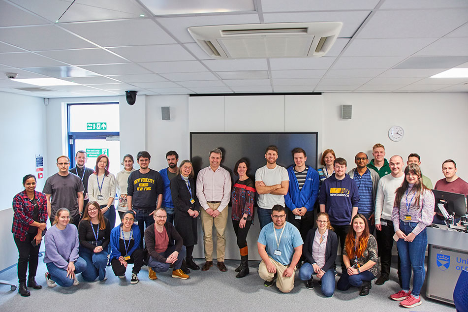 A group photo with Dr Claudia Cavalluzzo 