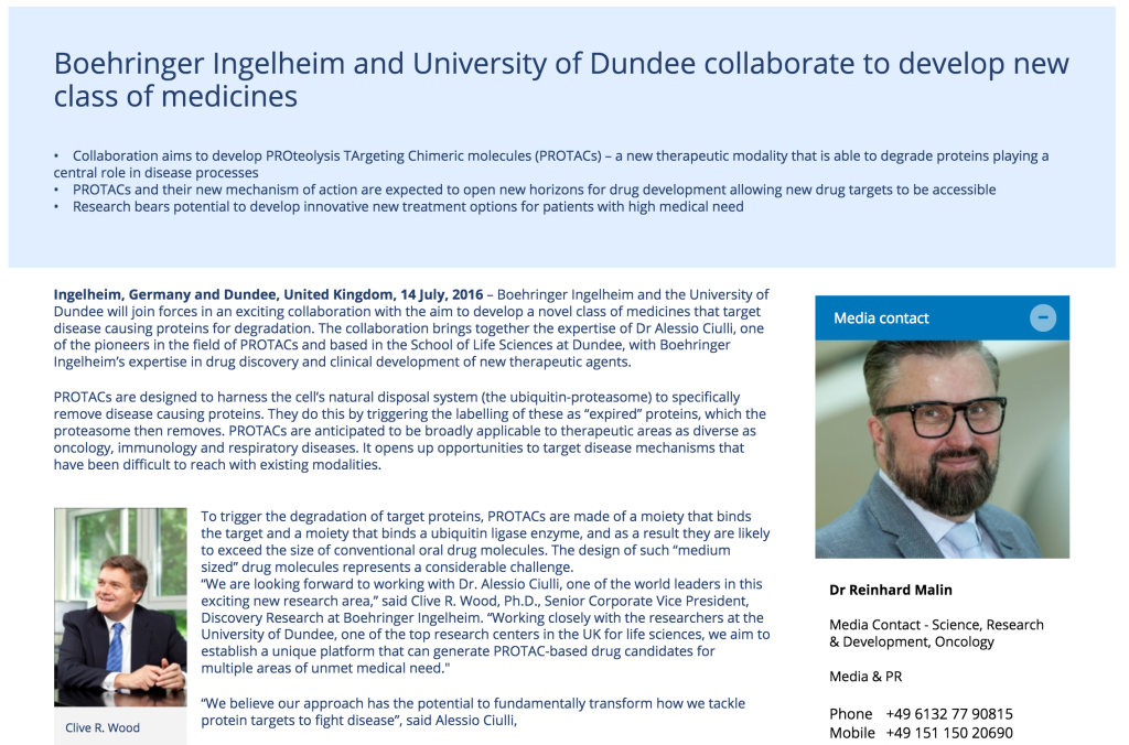 Boehringer Ingelheim PR