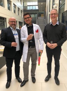 Guilherme (centre) with Jesus Angulo and Paul Wyatt