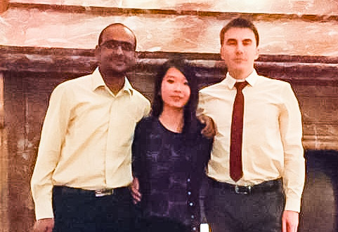 The article's joint co-authors: Sarath Ramachandran, Wei-Wei Kung and Nikolai Makukhin