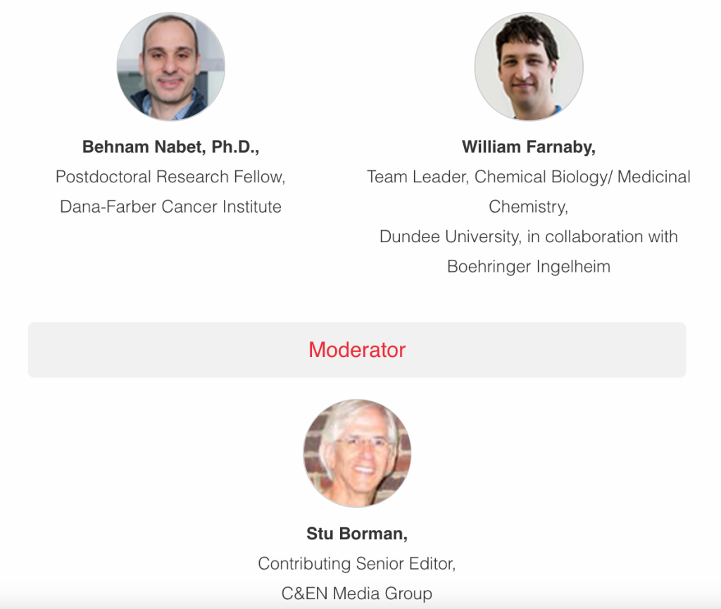 Poster shows key speakers for 