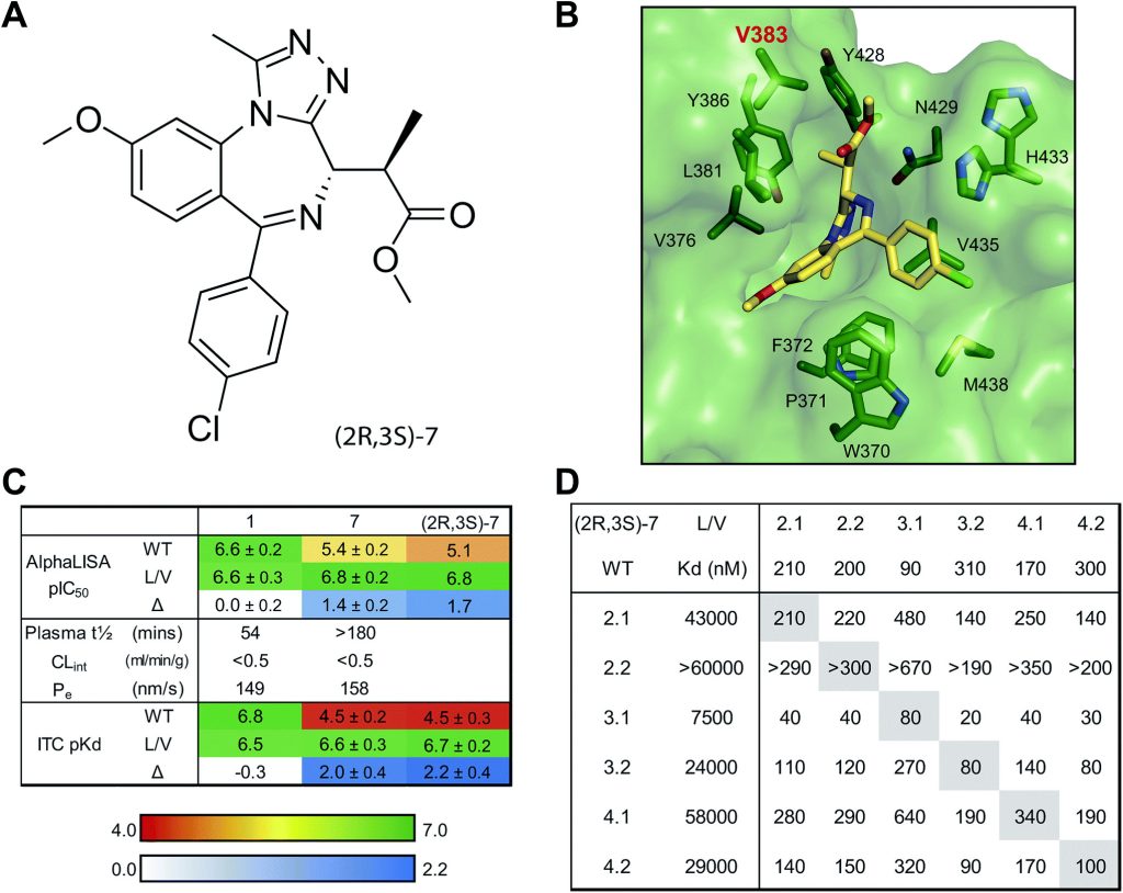 Fig. 6 (2R,3S)-7: a potent and highly-selective bumped BET inhibitor