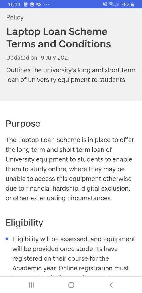 screenshot showing how text flows to fit the page in html format