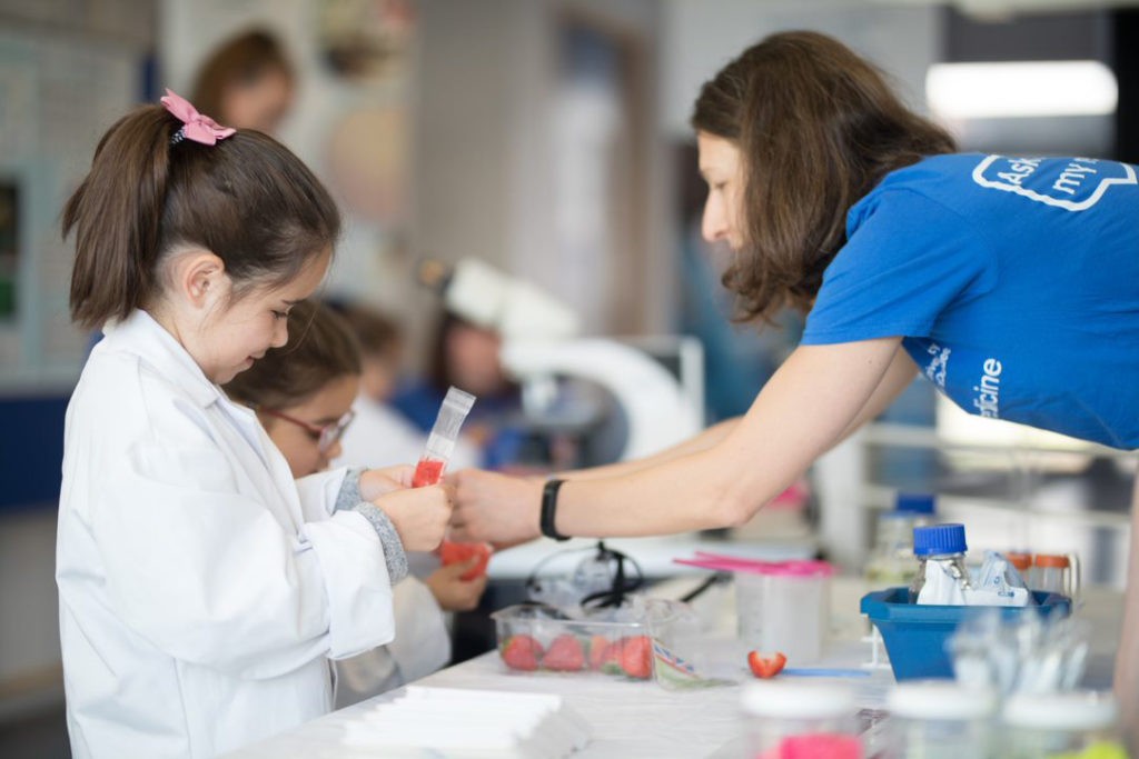 Children doing experiments